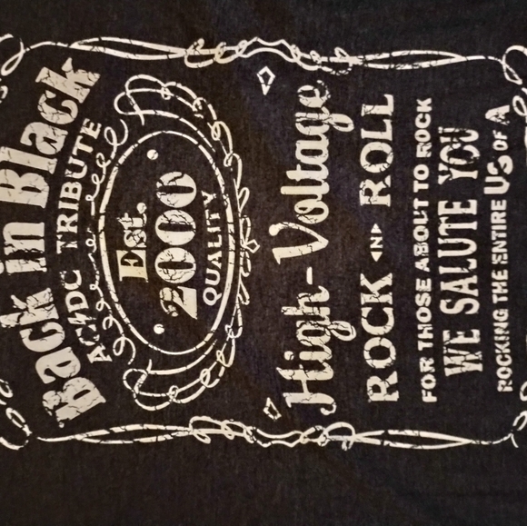 Back in Black "World's Greatest ACDC Tribute Band" concert merch sz XL - Picture 2 of 3